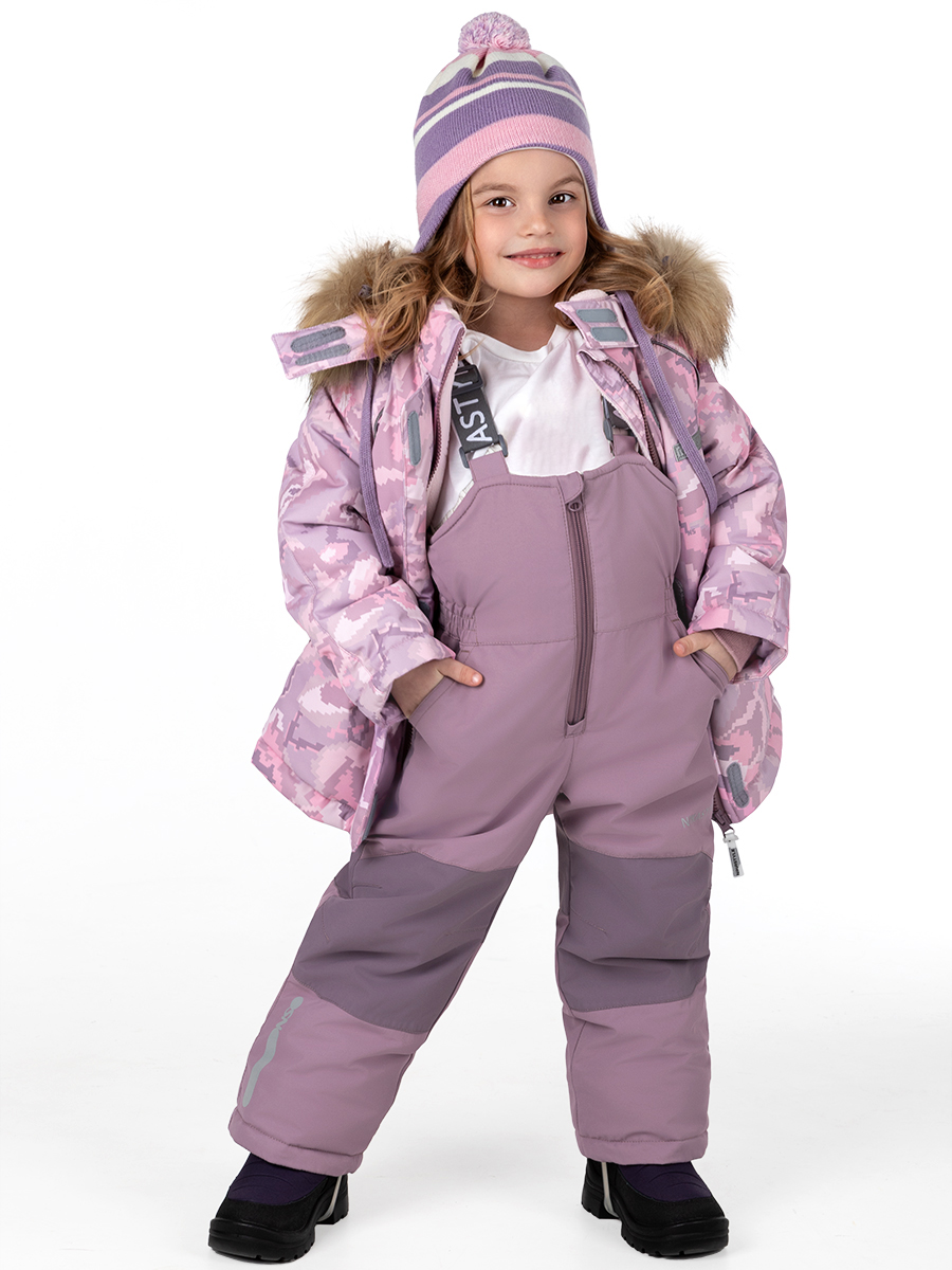 Куртка и полукомбинезон NIKASTYLE 7з0624 роза/орхидея - фото 5