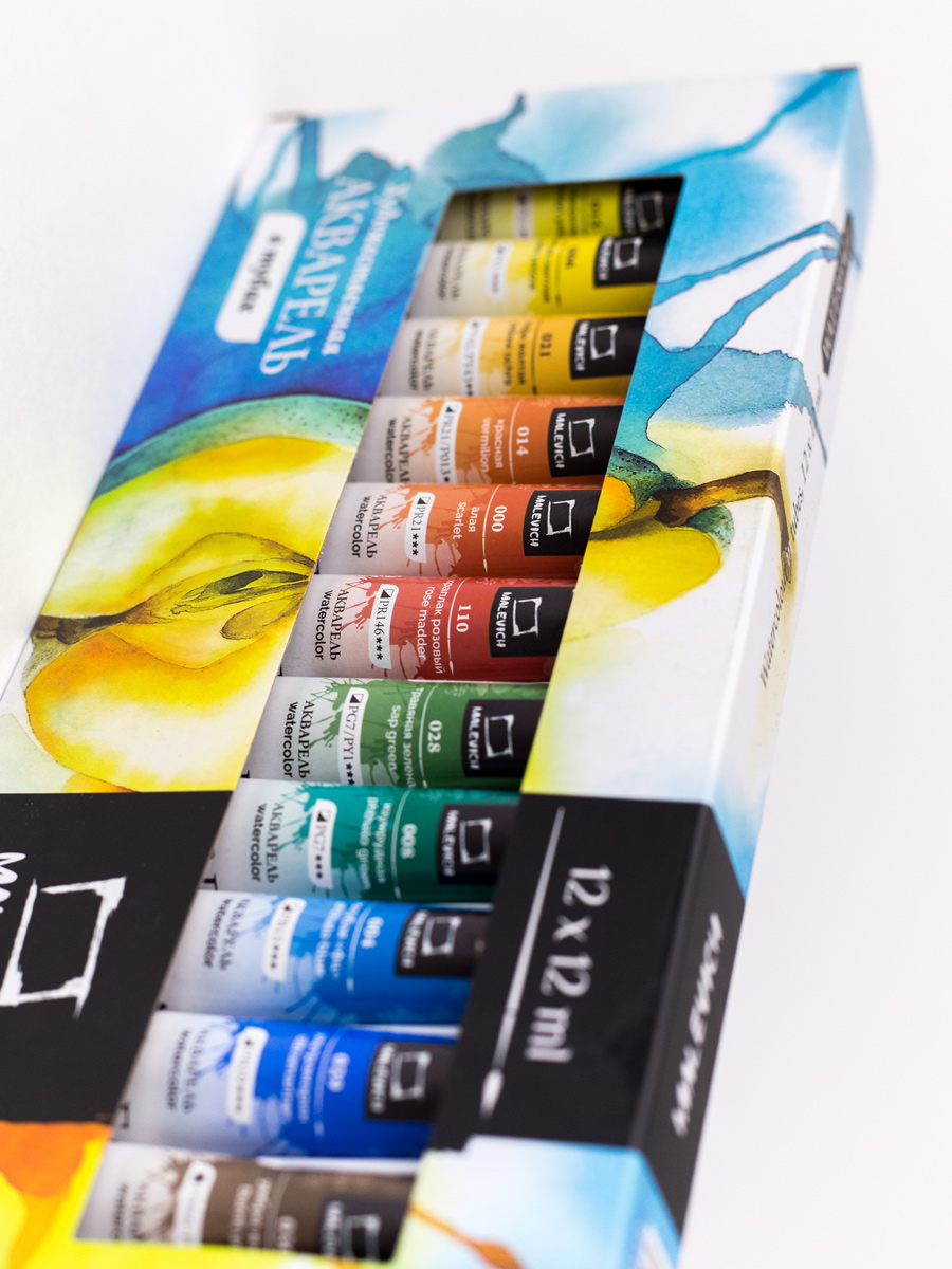 Краски акварель Малевичъ 12 цв. - фото 12