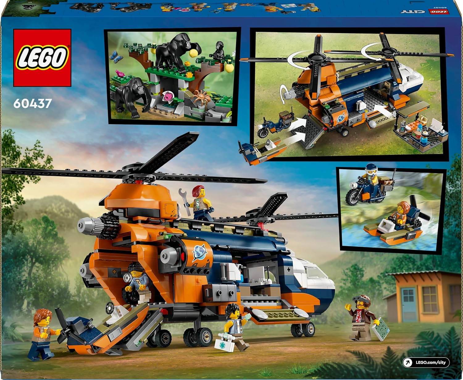 Конструктор LEGO City Jungle Explorer Helicopter блочный - фото 3