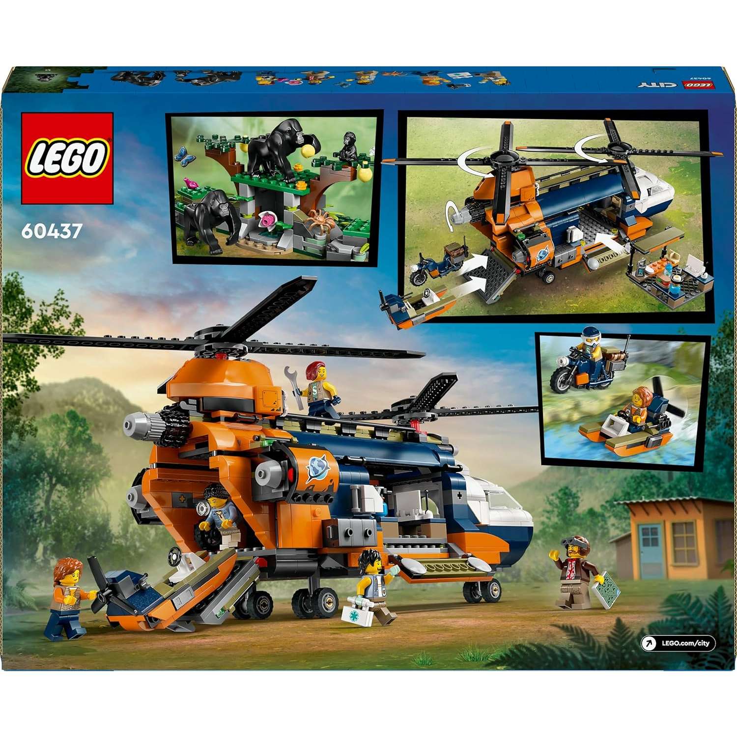 Конструктор LEGO City Jungle Explorer Helicopter 881 дет. - фото 3