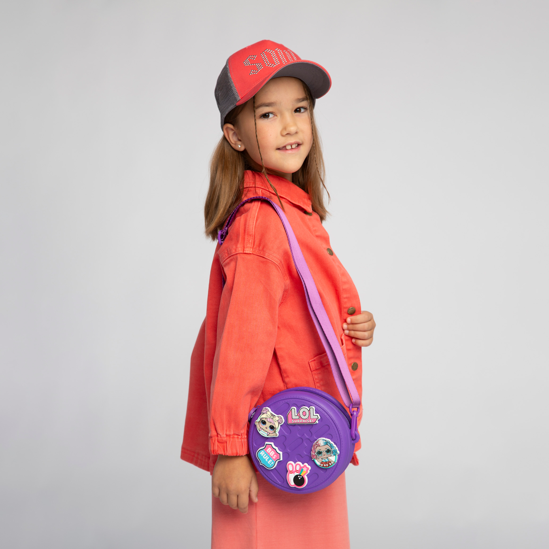 Сумка L.O.L. Surprise! фиолетовая круглая + джиббитсы - фото 11