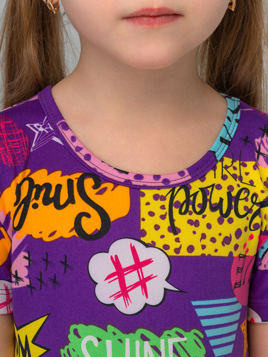 Платье HappyFox HF00192фиолетовый - фото 4