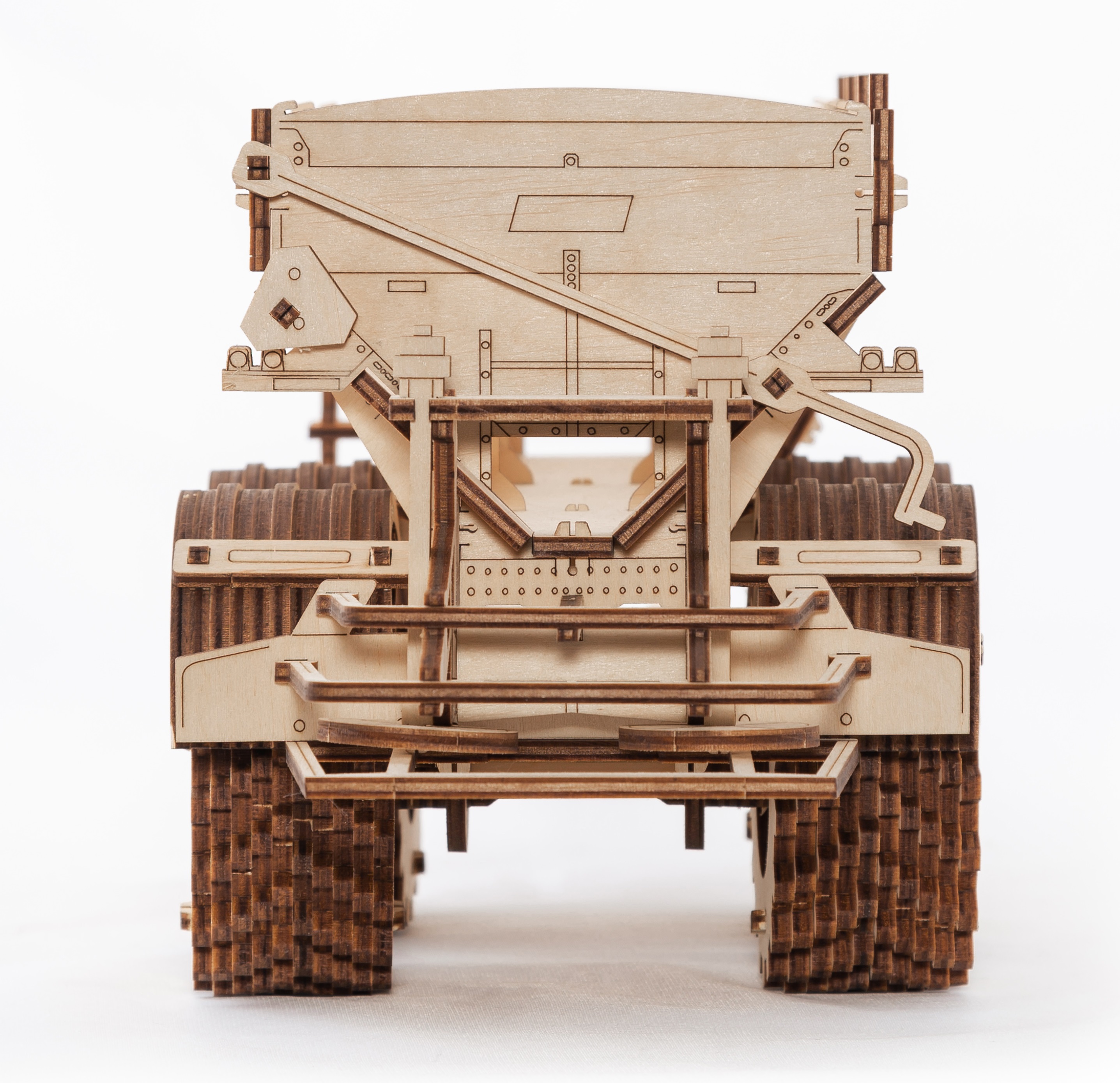 Конструктор Eco Wood Art Прицеп к трактору деревянный - фото 7
