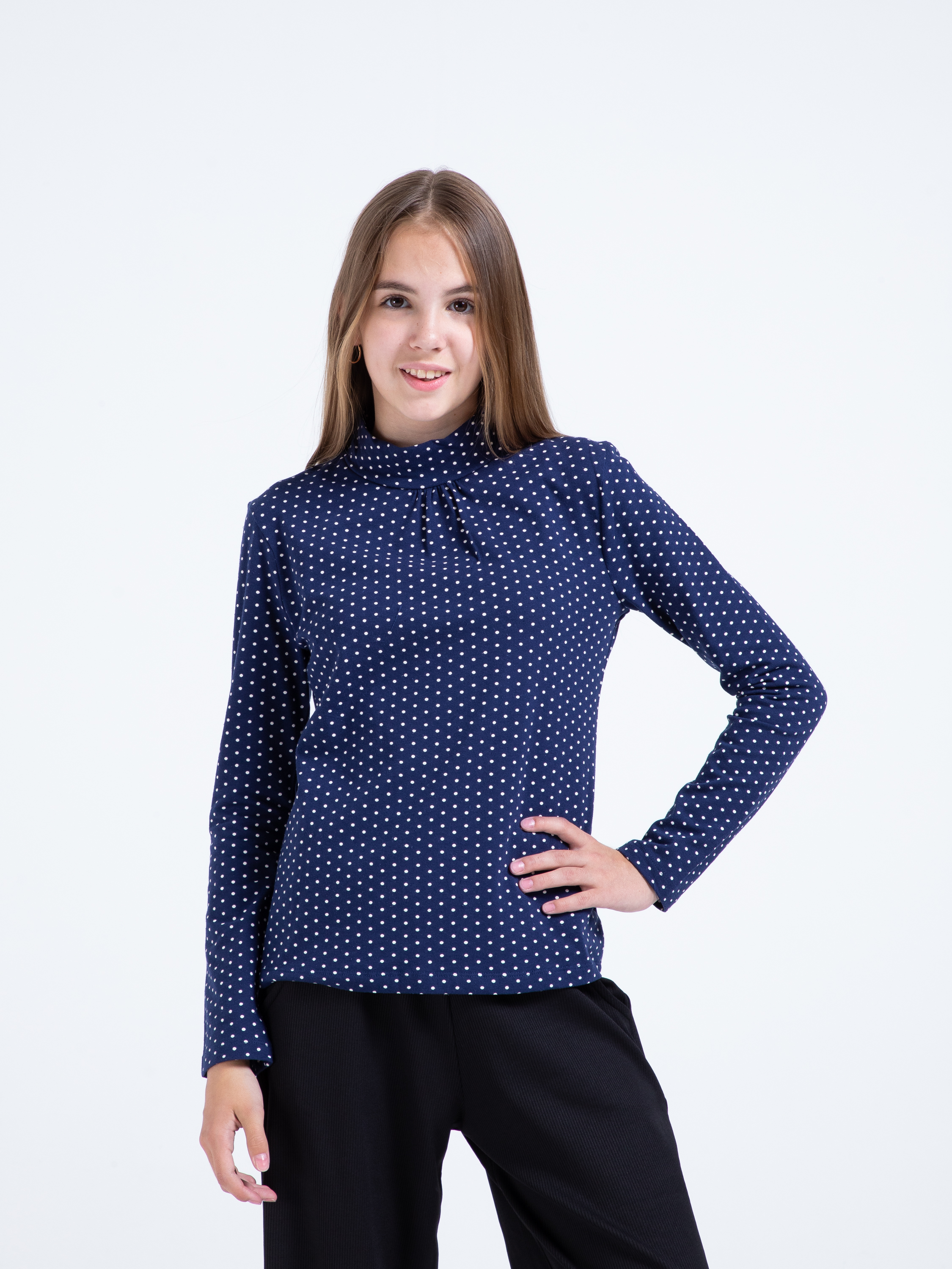 Водолазка STELLA MODA 15602_темно-синий - фото 8