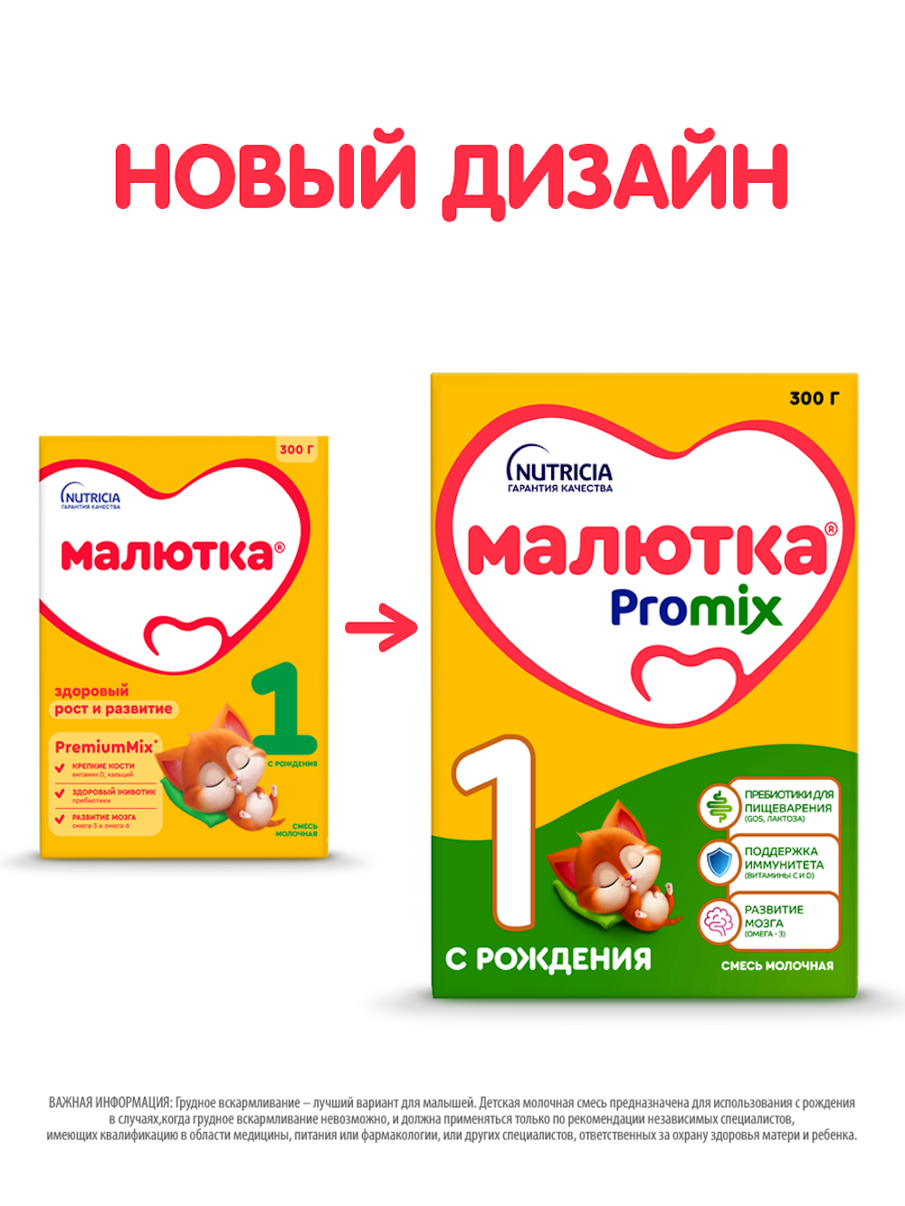 Смесь молочная сухая Малютка 1 300г с 0 месяцев - фото 2