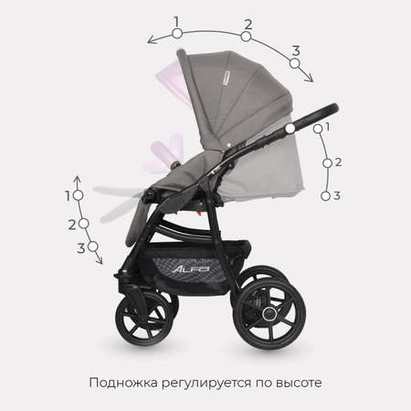 Коляска 2в1 Riko Basic ALFA Ecco