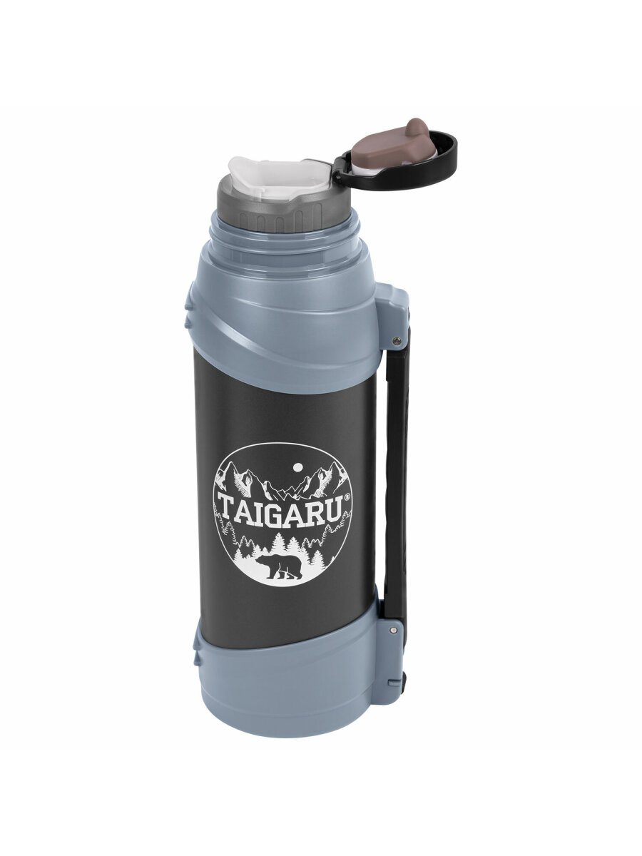 Термос TAIGARU для чая и кофе 2 л широкое горло 2 кружки походный набор - фото 14