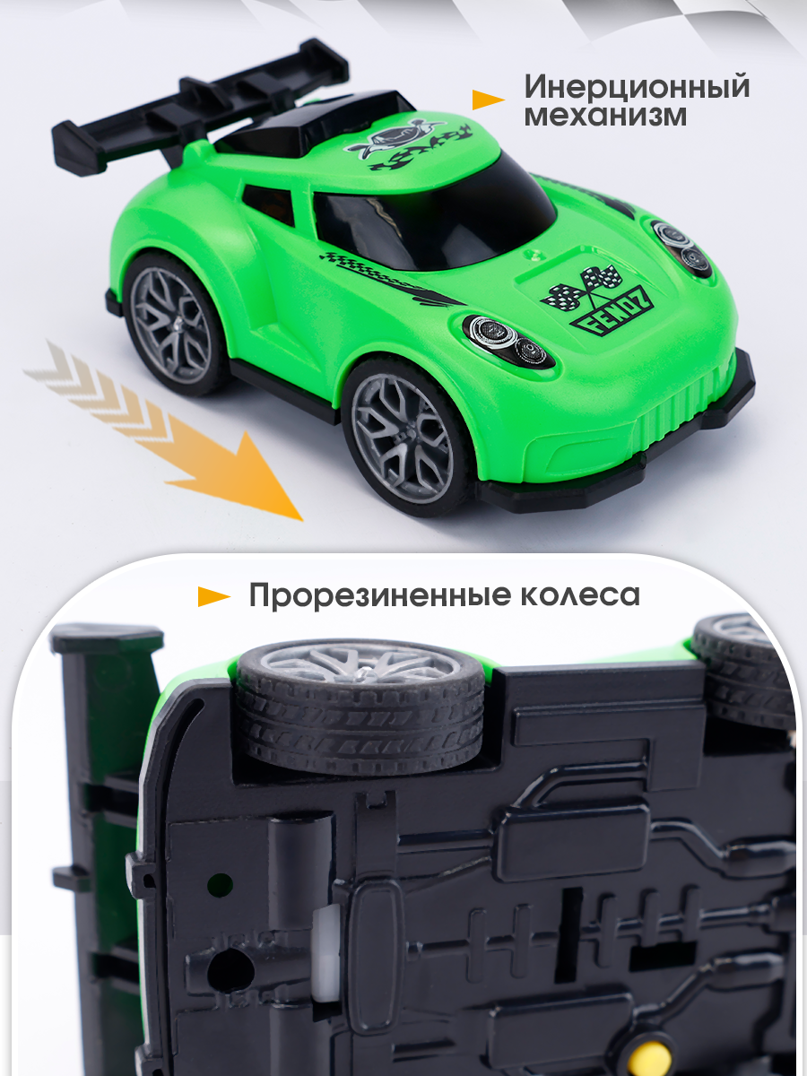 Автомобиль TIPTOPOLIS зеленая гоночная LP201853430 - фото 2