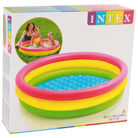 Бассейн надувной Intex Радуга