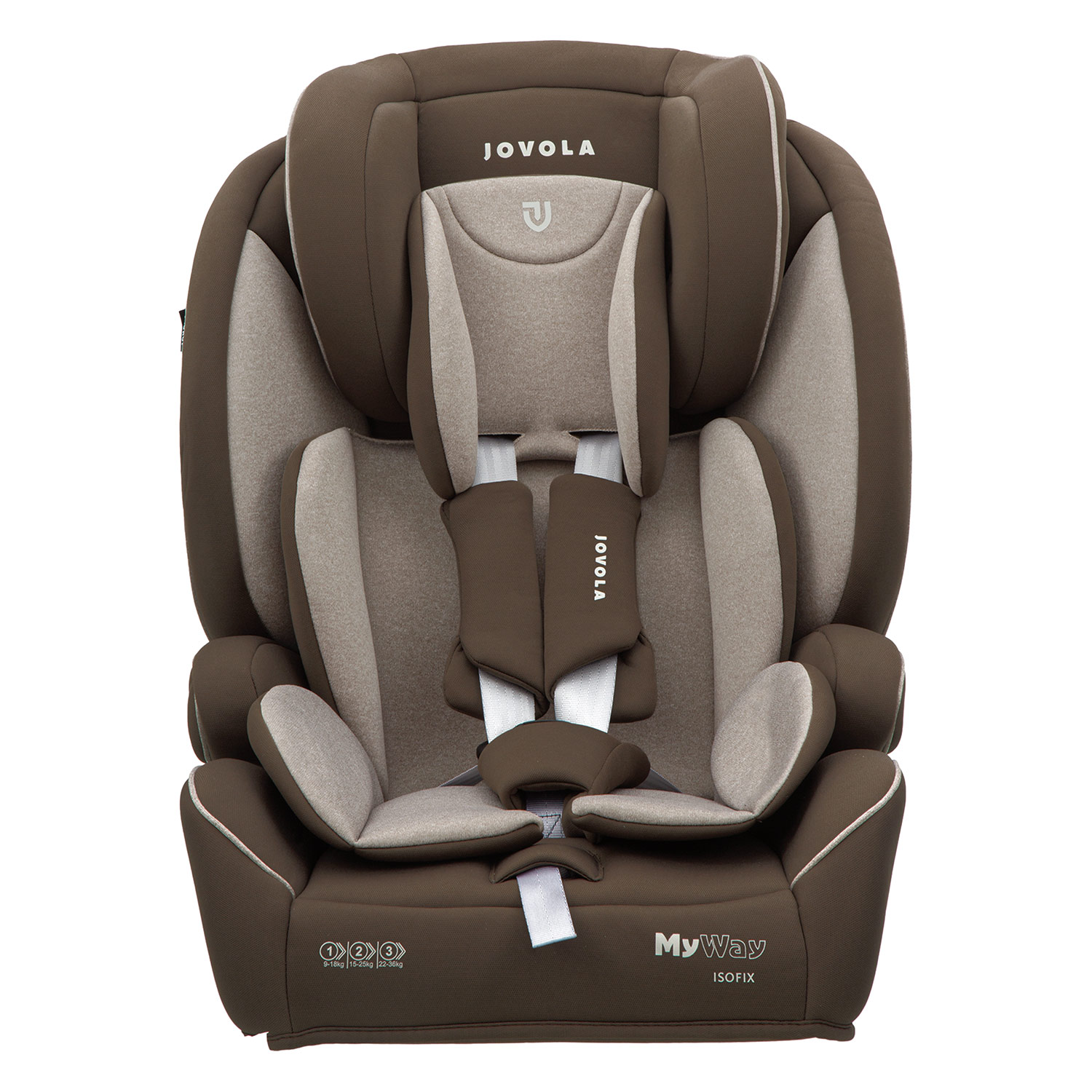 Автокресло JOVOLA MyWay Isofix 1/2/3 (9-36 кг) бежевый - фото 10