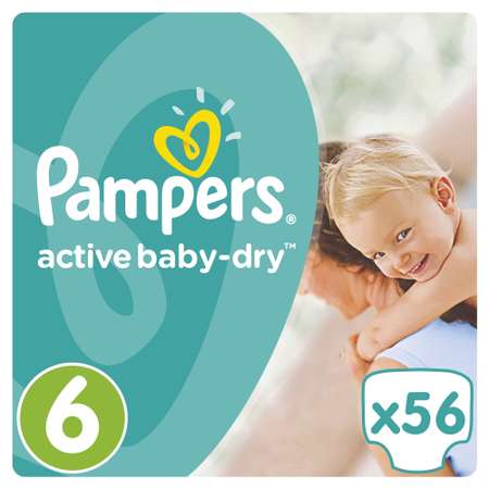 Подгузники Pampers Active Baby 6 (15+ кг) 56 шт.