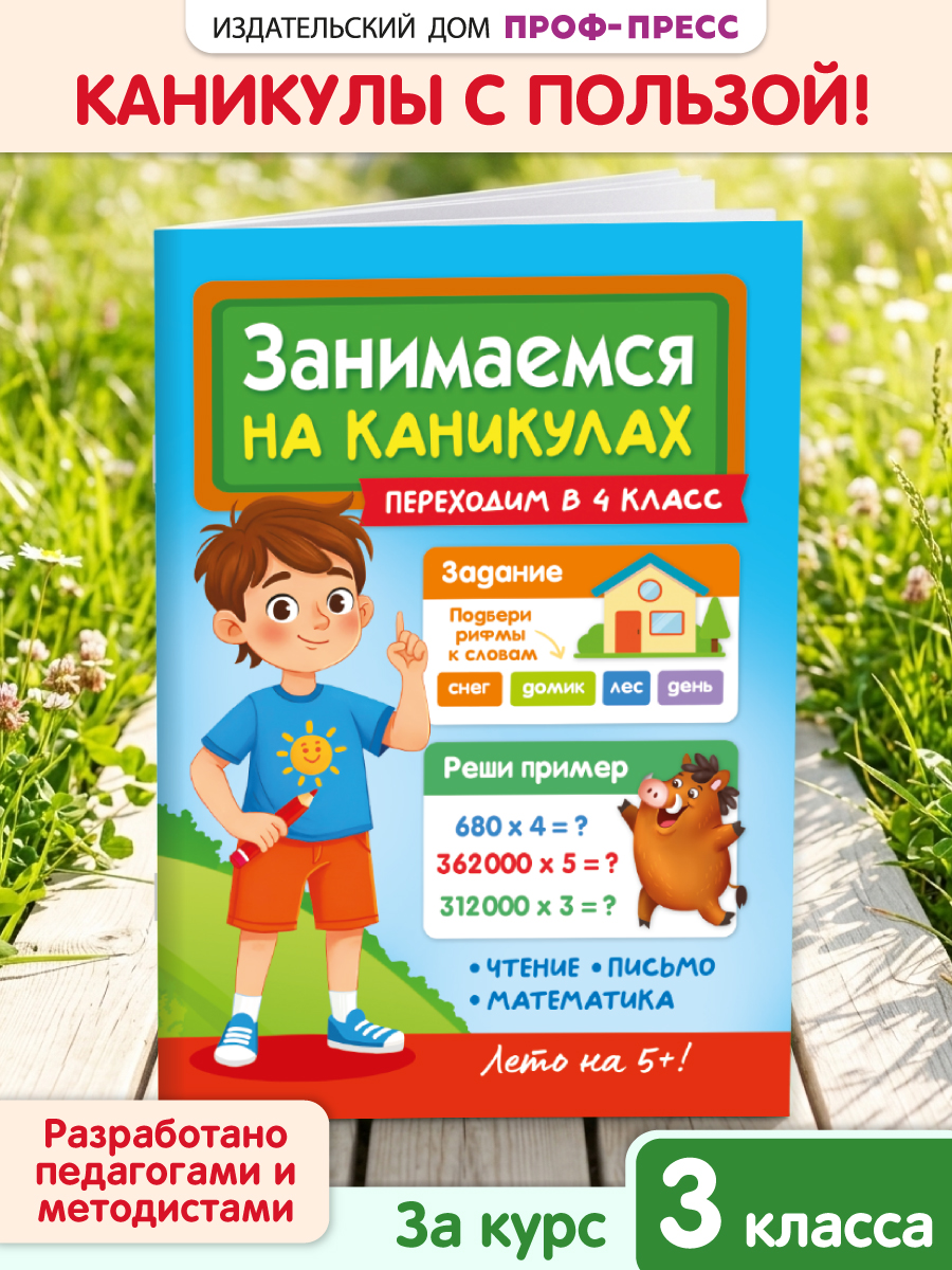 Книга Проф-Пресс Занимаемся на каникулах Переходим в 4 класс - фото 1