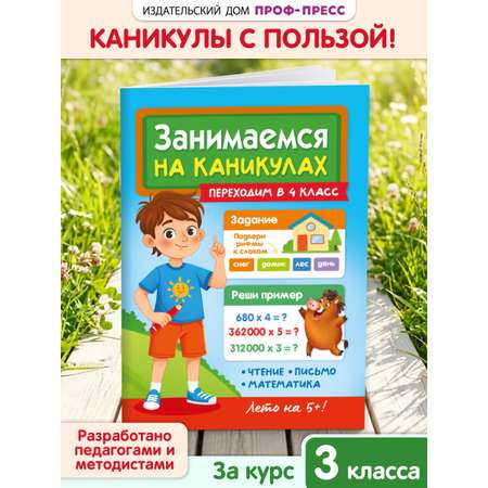 Книга Проф-Пресс Занимаемся на каникулах Переходим в 4 класс