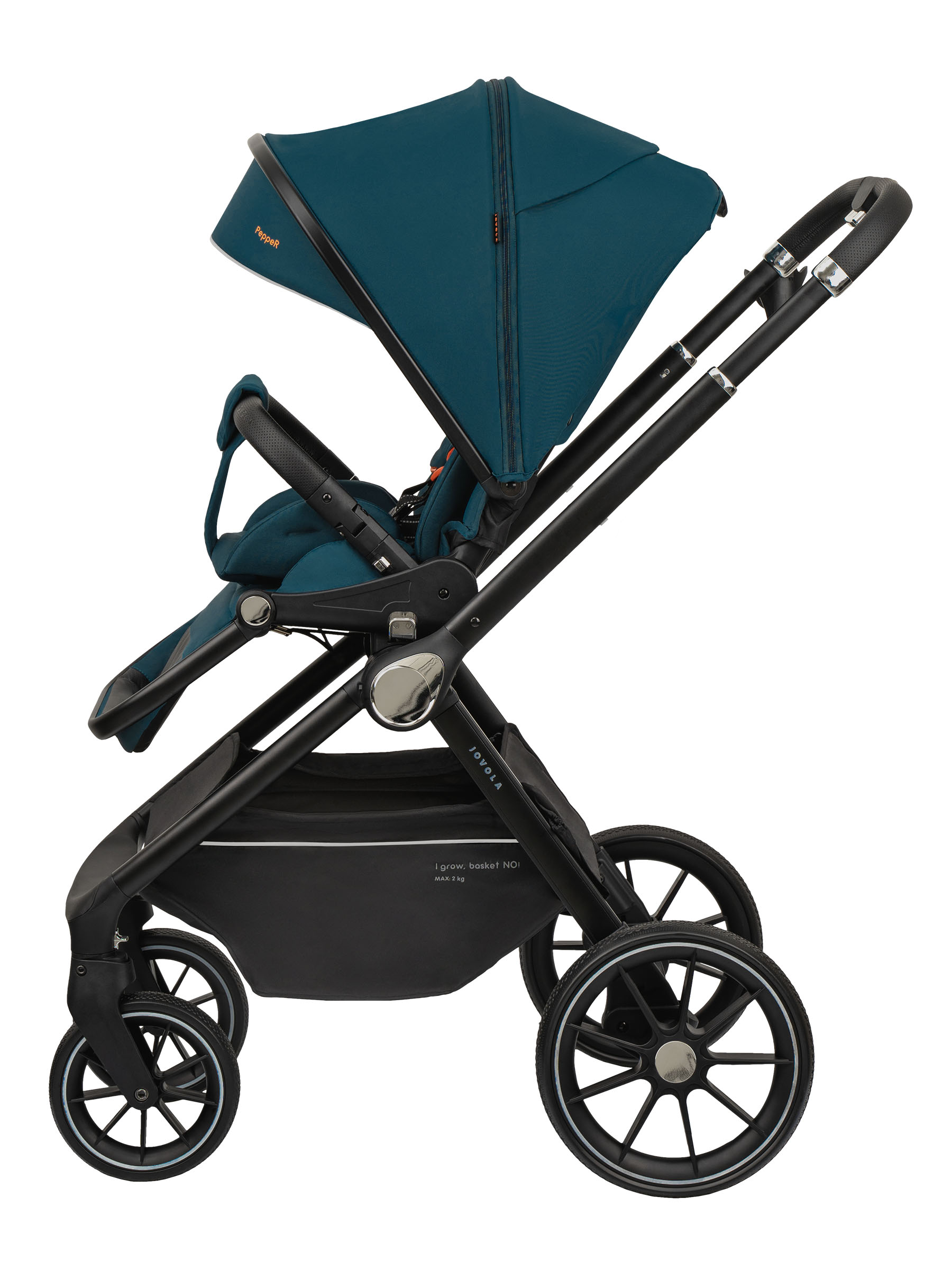 Коляска прогулочная JOVOLA Pepper всесезонная зеленый - фото 14