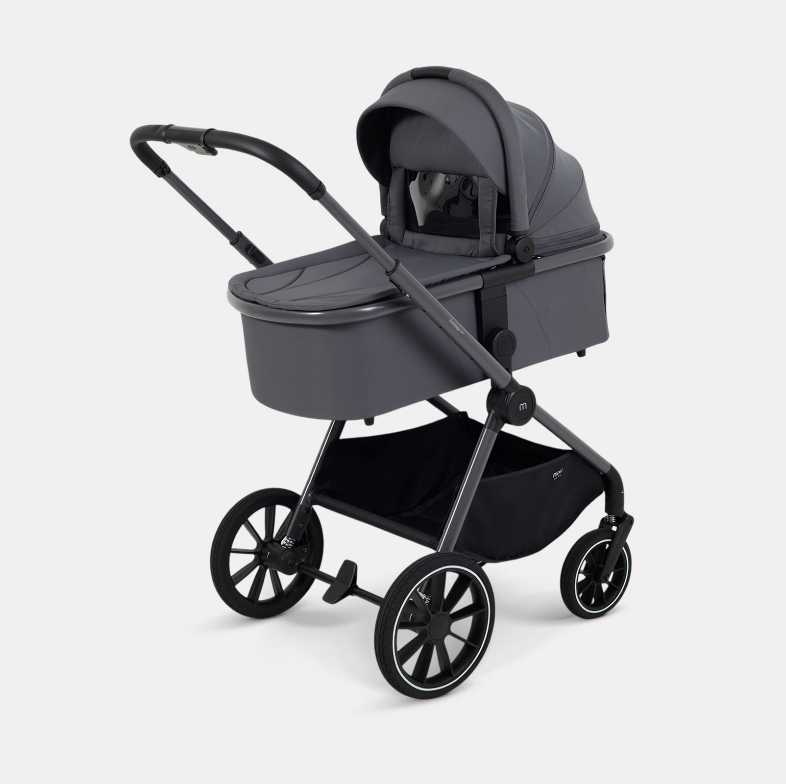 Коляска 3в1 MOWbaby Amber pro серый - фото 2
