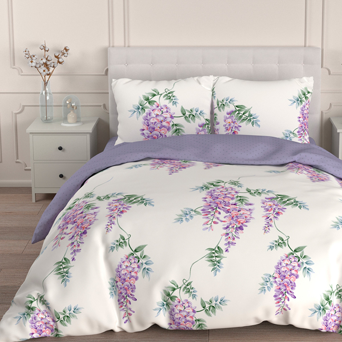 Комплект постельного белья для SNOFF Адора семейный 5 предм. - фото 15