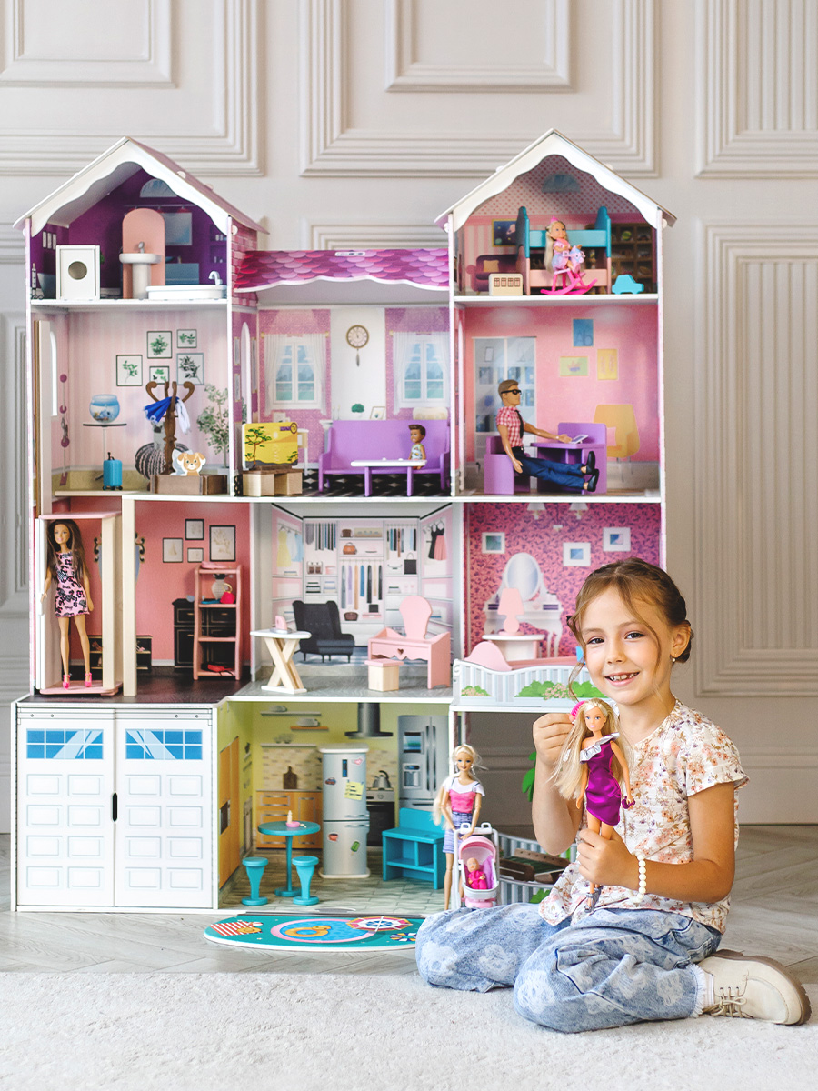 Домик для кукол PAREMO 134 см с мебелью PD318-17 - фото 4