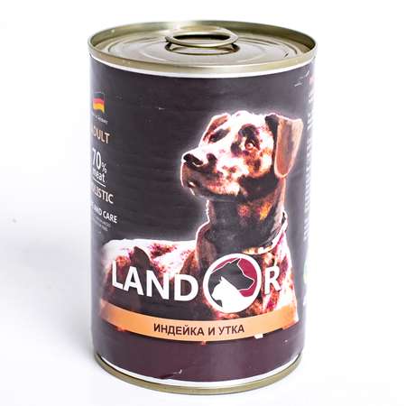Корм для собак Landor индейка с уткой 0.4кг