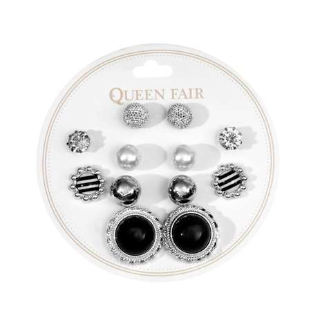 Пусеты 6 пар Queen fair