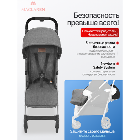 Коляска прогулочная Maclaren Quest ARC Charcoal Denim