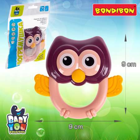 Игрушка Bondibon погремушка Сова