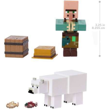 Игровой набор Minecraft Рыбак и Белый медведь