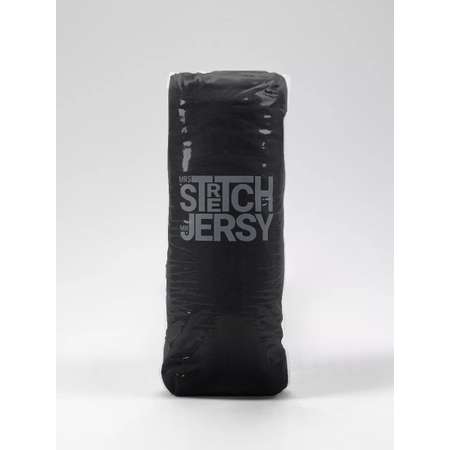 Простыня на резинке 160х200 см Mrs.Stretch Mr.Jersy натяжная трикотажная цвет черный