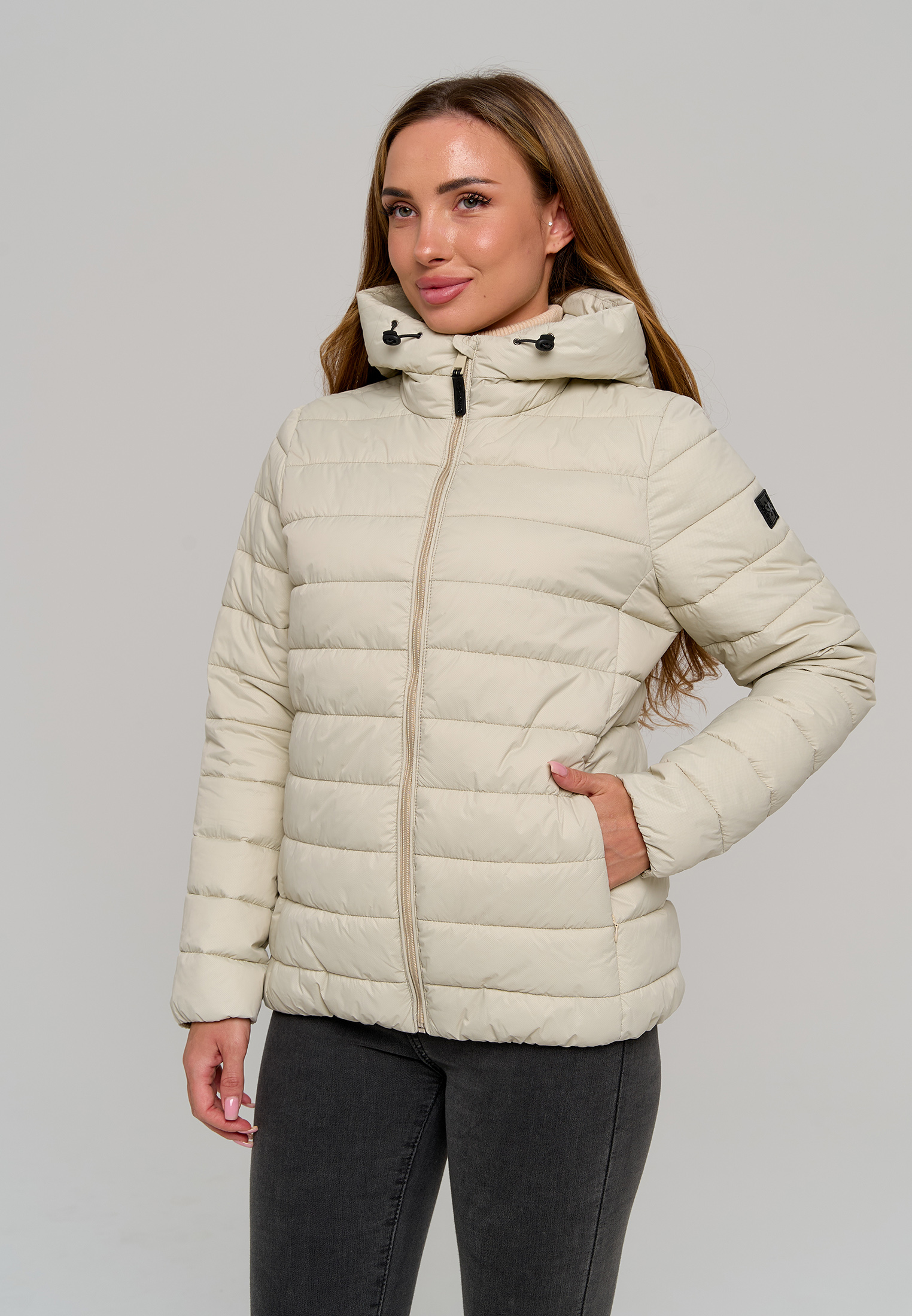 Куртка Stylish AMADEO AJ-8507-бежевый - фото 1