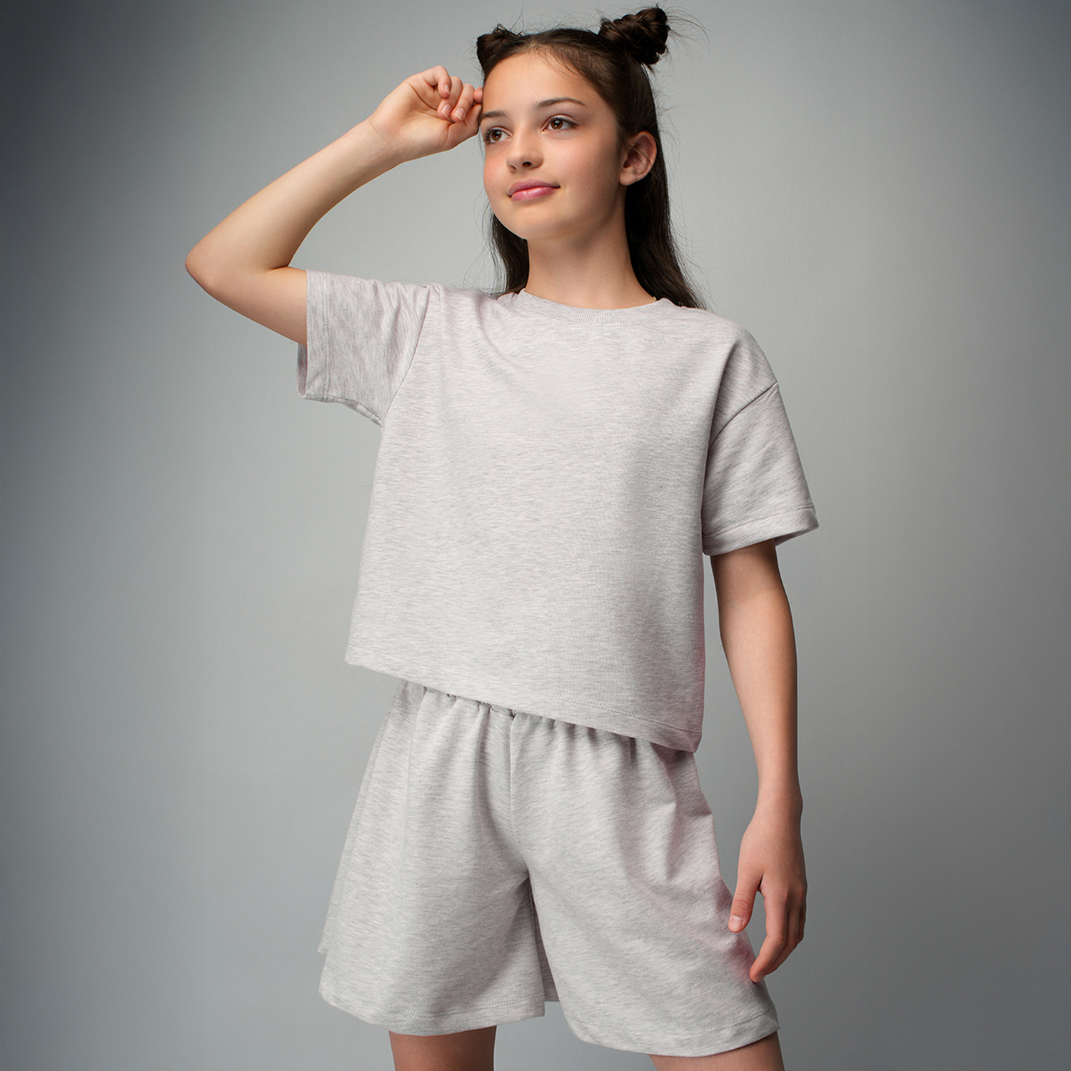 Костюм HappyFox HF2019DBLсерыймеланж - фото 3