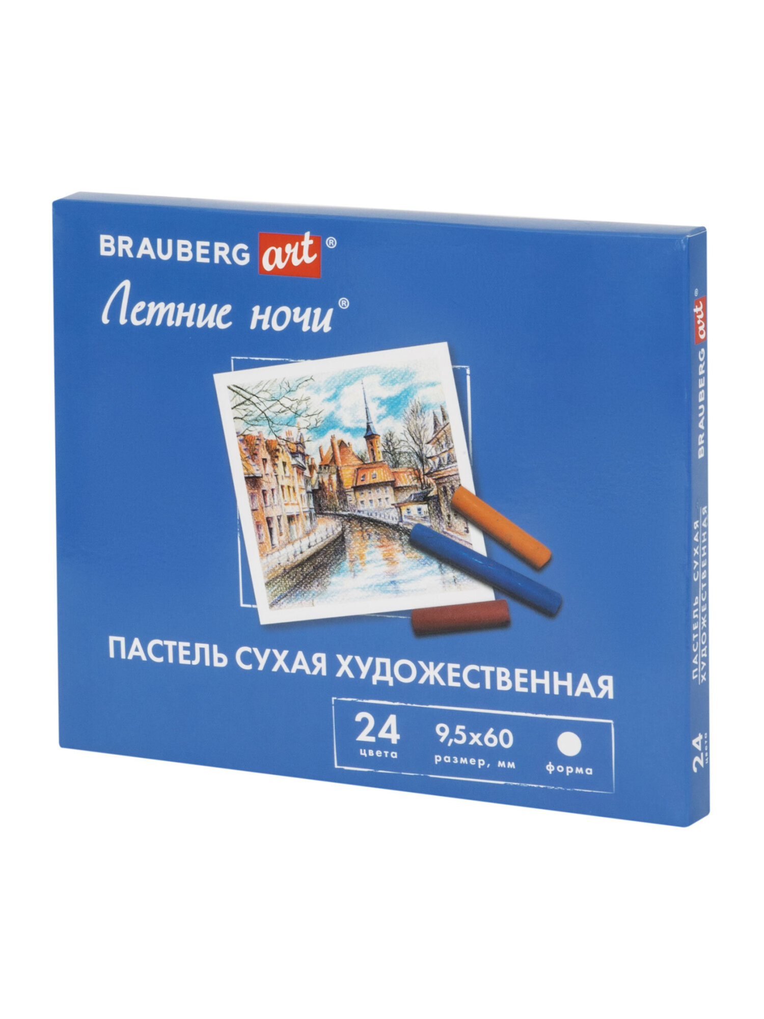 Пастель сухая Brauberg 24 шт. - фото 3