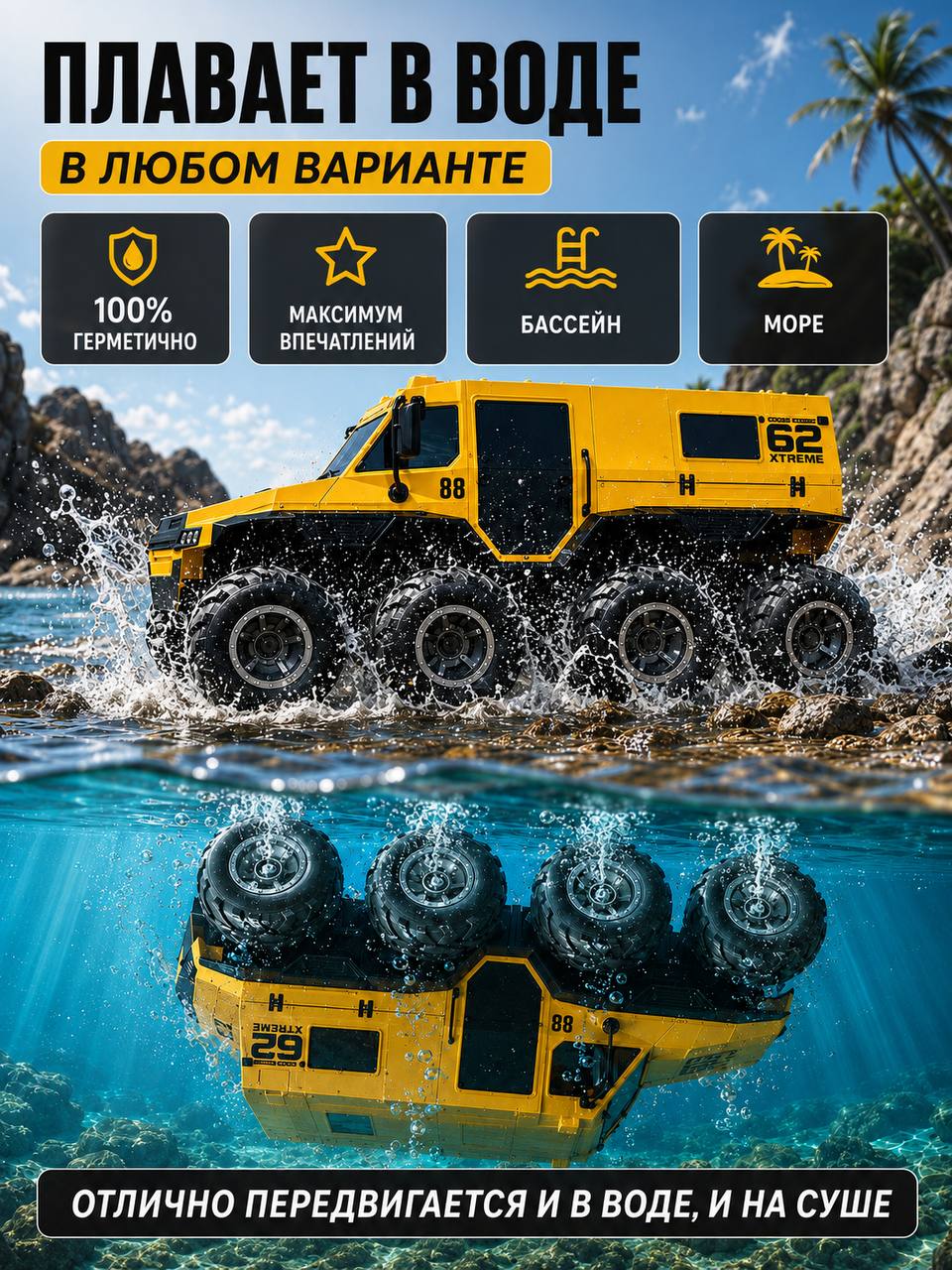 Внедорожник РУ MihokiToys 8х8 - фото 3
