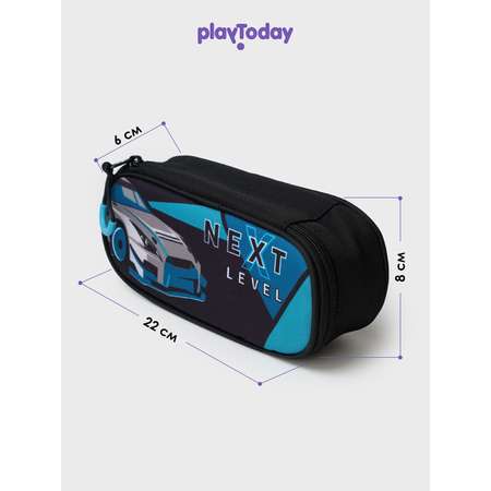 Пенал PlayToday Черный, синий