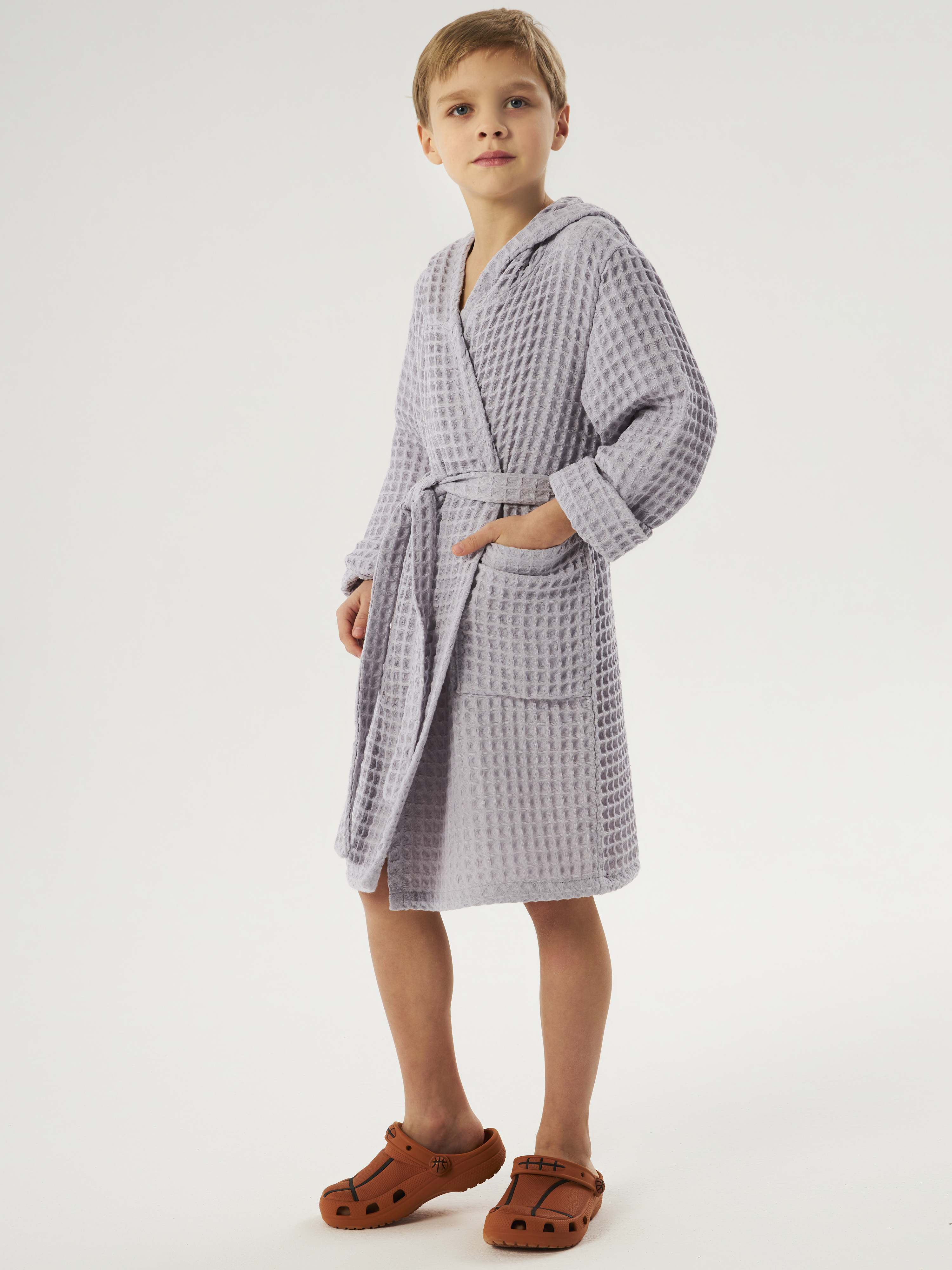 Халат Осьминожка 826-11/серый - фото 7