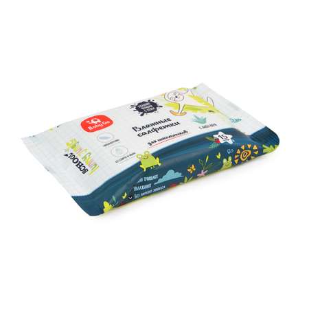 Влажные салфетки BabyGo 15 шт.