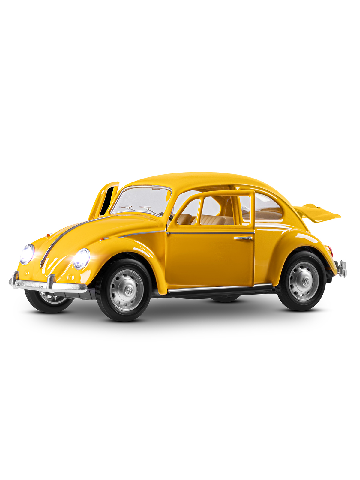 Автомобиль АВТОпанорама Volkswagen Classical Beetle 1967 1:28 JB1251658 - фото 6