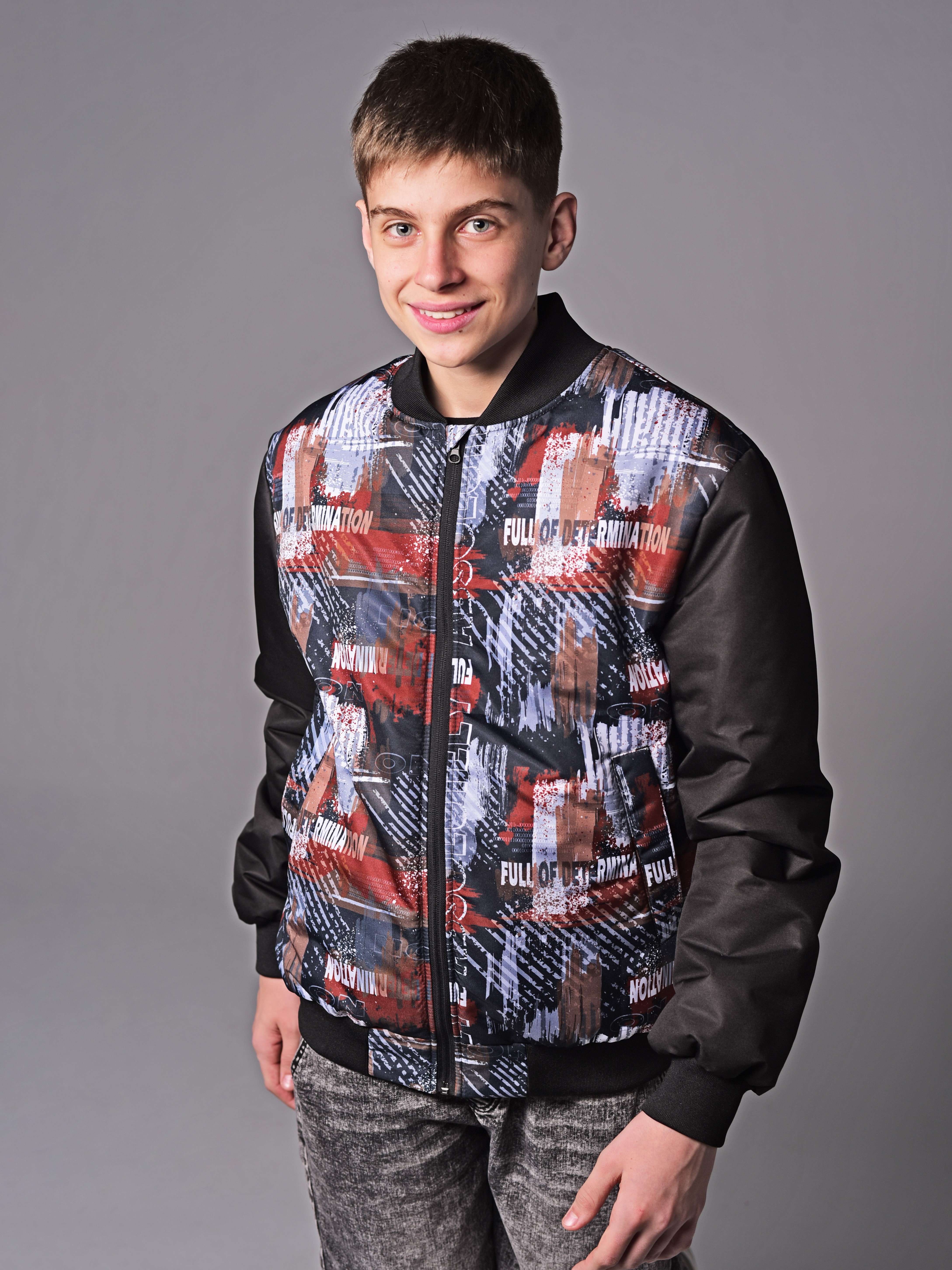 Бомбер Аврора 1039-М/принт-терракот - фото 1