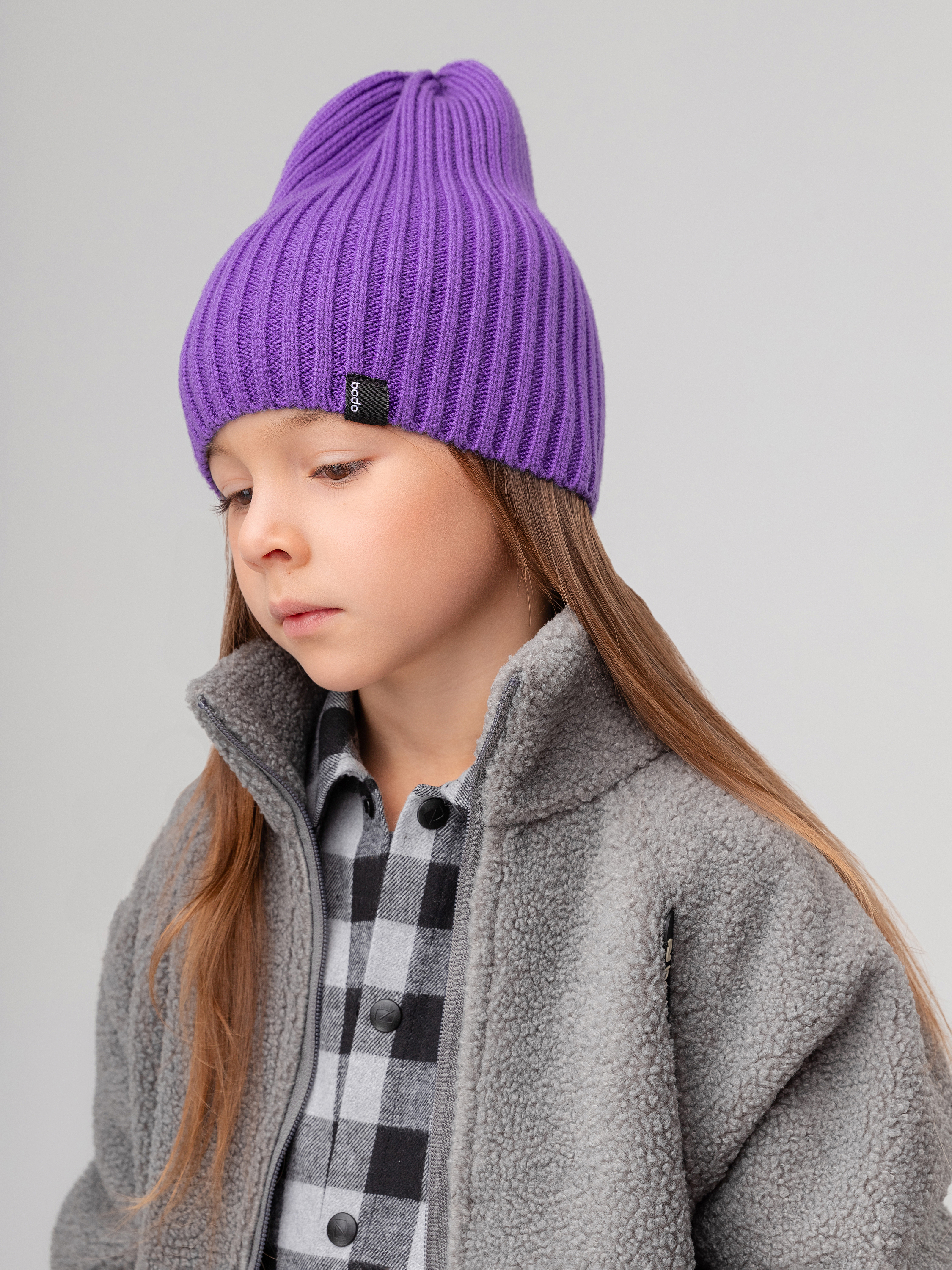 Шапка Bodo 10-405MU_фиолетовый - фото 4
