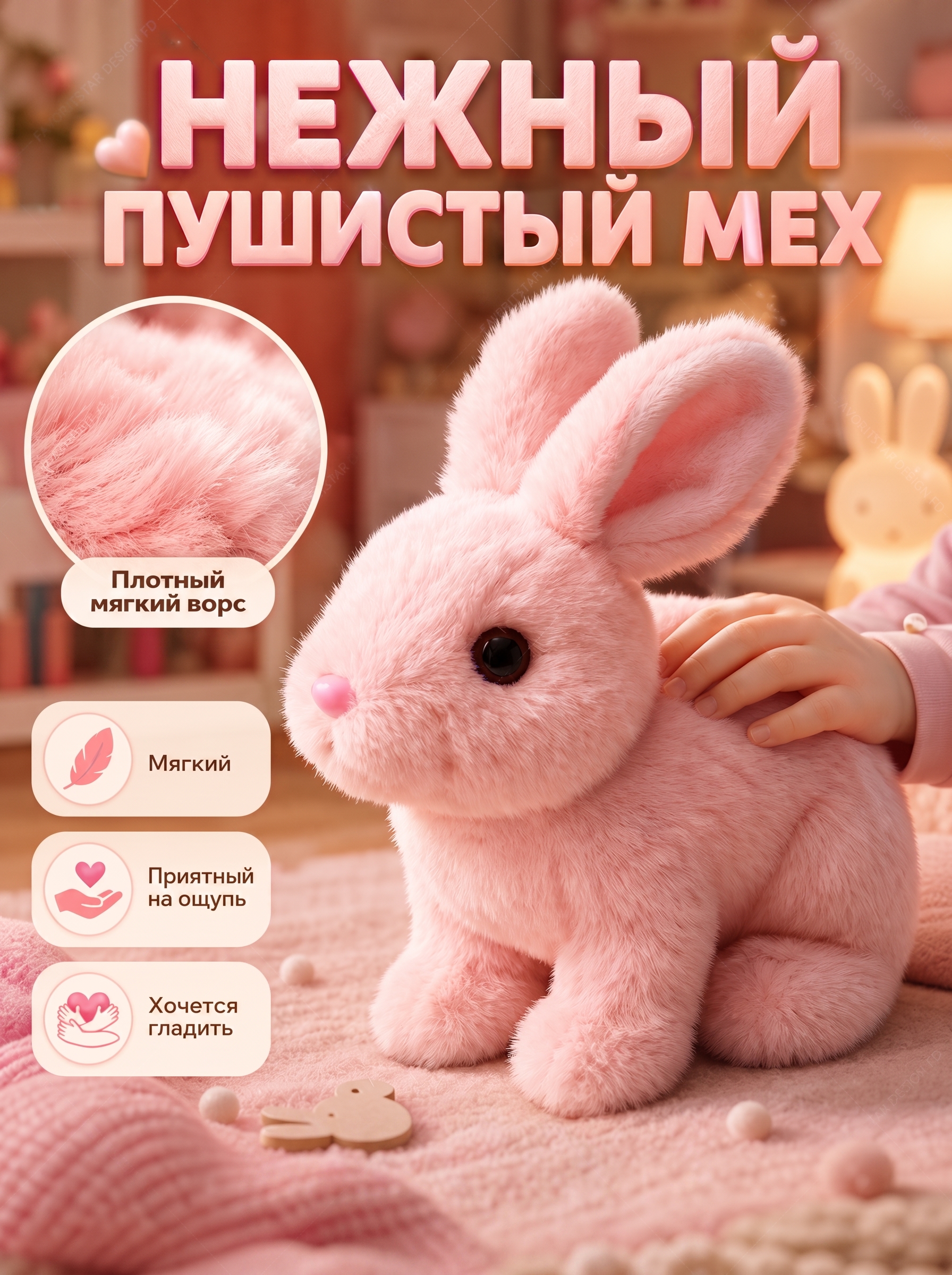 Мягкая игрушка FAVORITSTAR DESIGN - фото 2