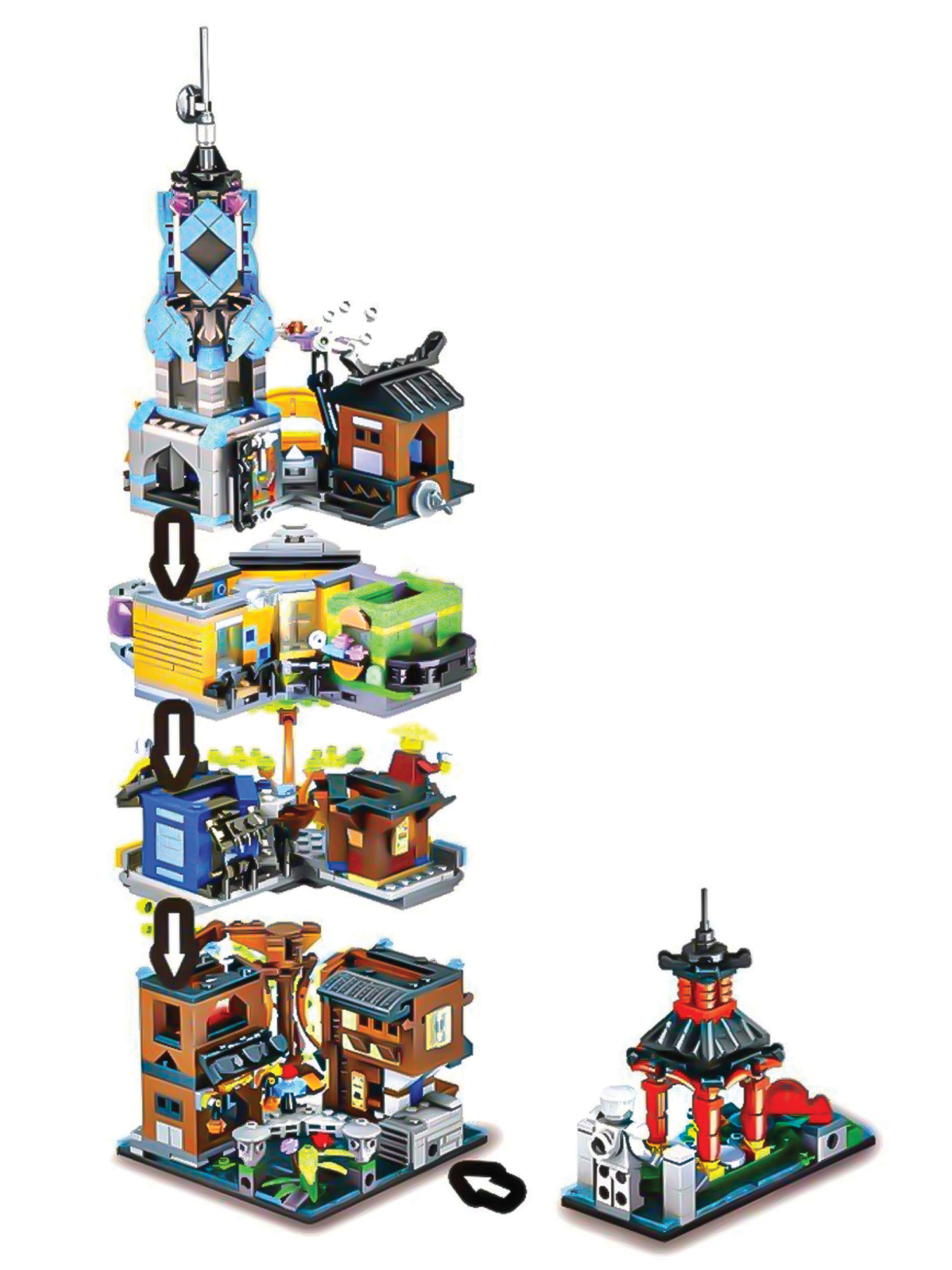 Конструктор Madliani Сады Ниндзяго-Сити 1661 дет. - фото 4