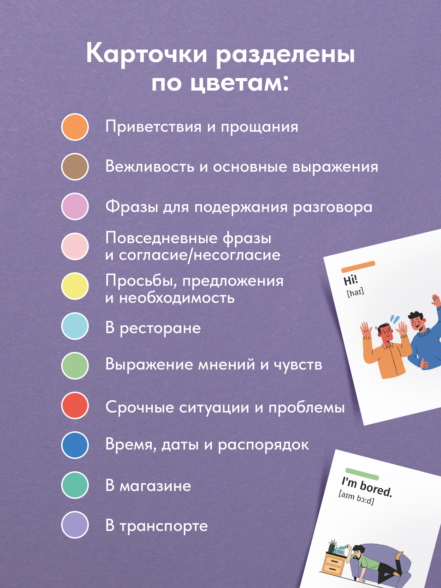 Карточки Выручалкин Фразы английского языка - фото 4