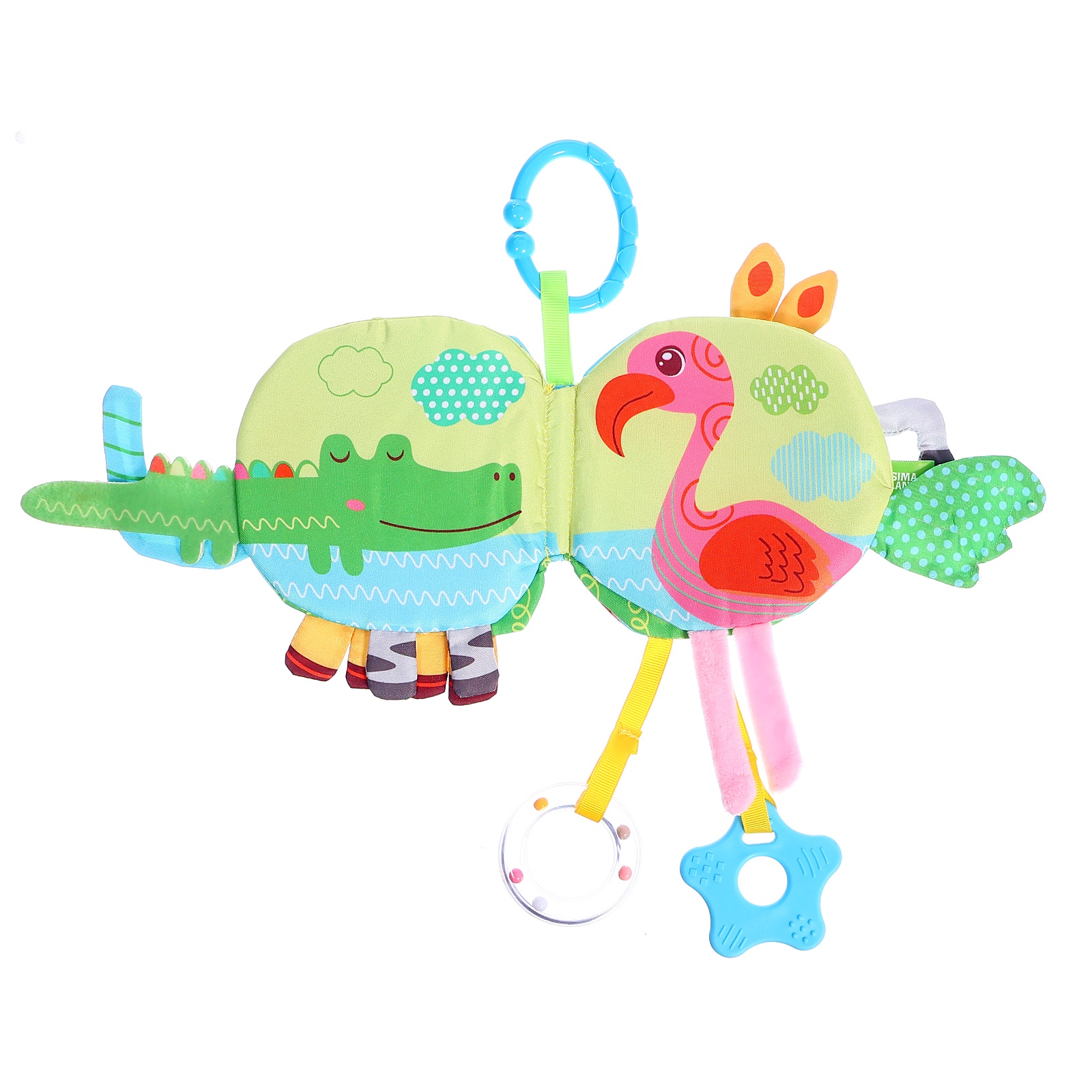 Мягкая книжка подвеска Крошка Я с прорезывателем серия со слоником SL 07230 - фото 6