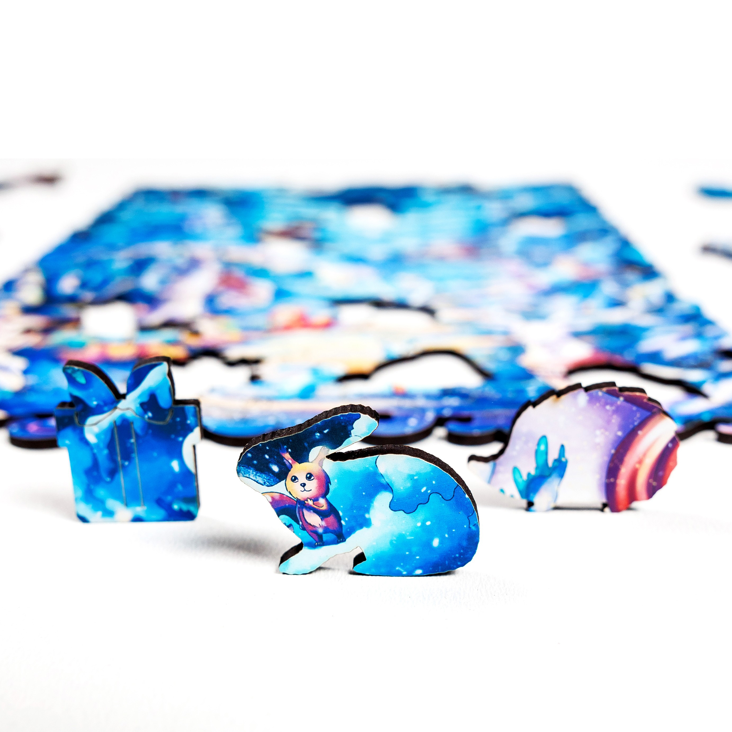 Пазл 1TOY Снежный лес деревянный - фото 3