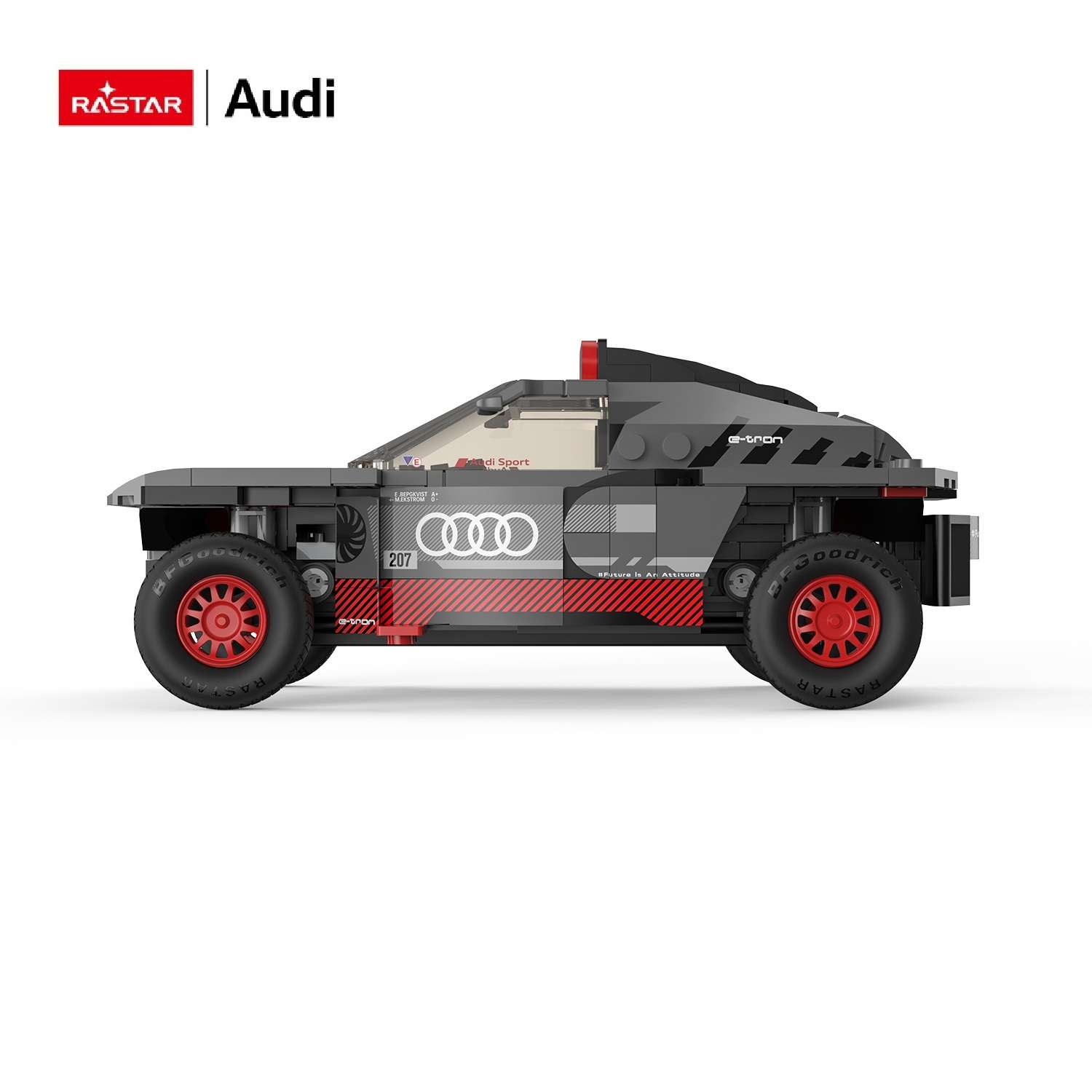 Конструктор Rastar Audi RS Q e-tron блочный - фото 4