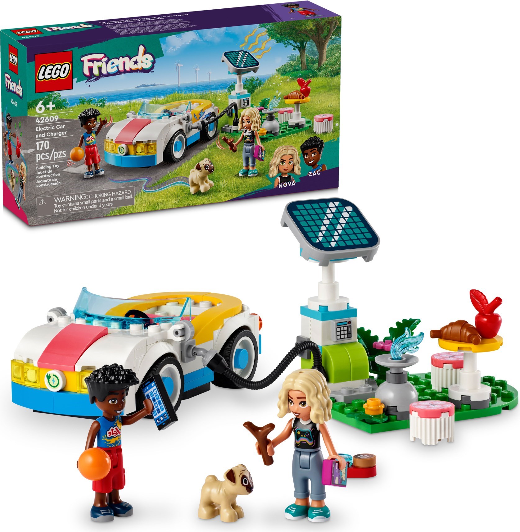 Изображение товара Конструктор LEGO Friends Электромобиль и станция 42609 489 деталей для детей от 6 лет Изображение товара Конструктор LEGO Friends Электромобиль и станция 42609 489 деталей для детей от 6 лет