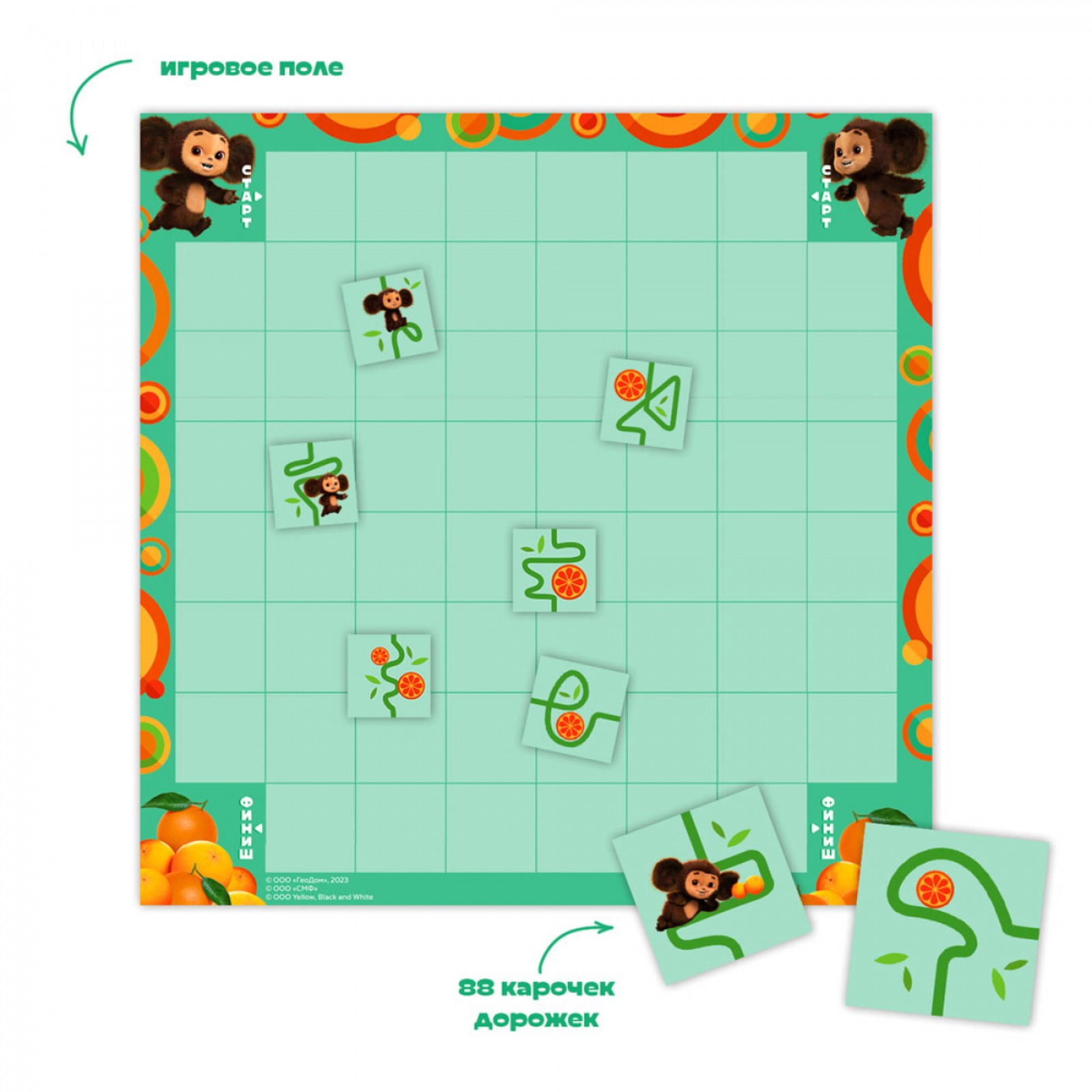 Настольная игра Sima-Land Чебурашка по дорожке - фото 2