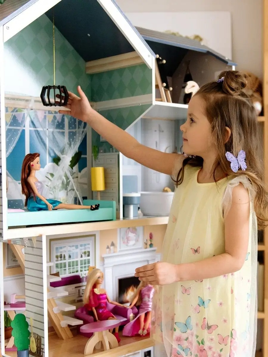 Домик для кукол PAREMO 138 см с мебелью PD320-08 - фото 3
