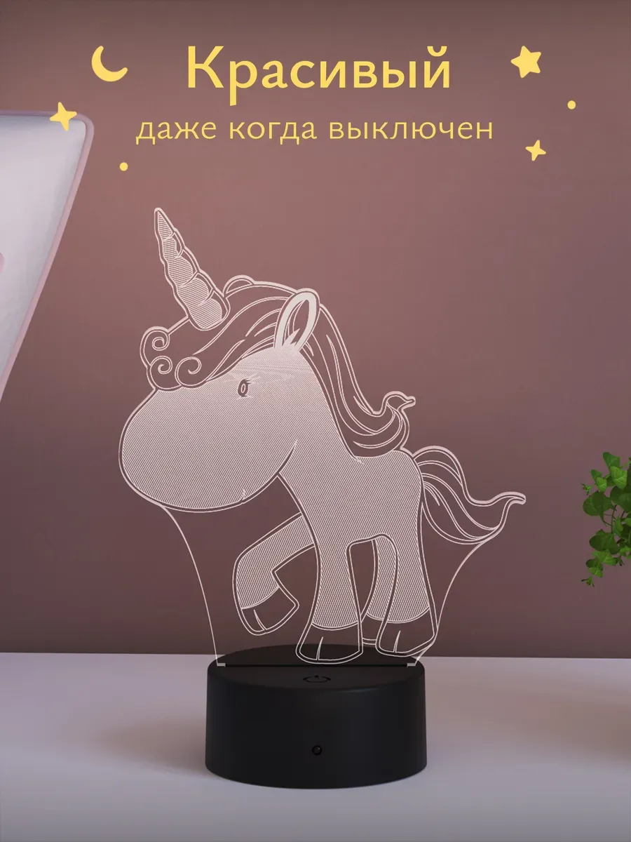 Ночник Светофей детский Единорог - фото 3
