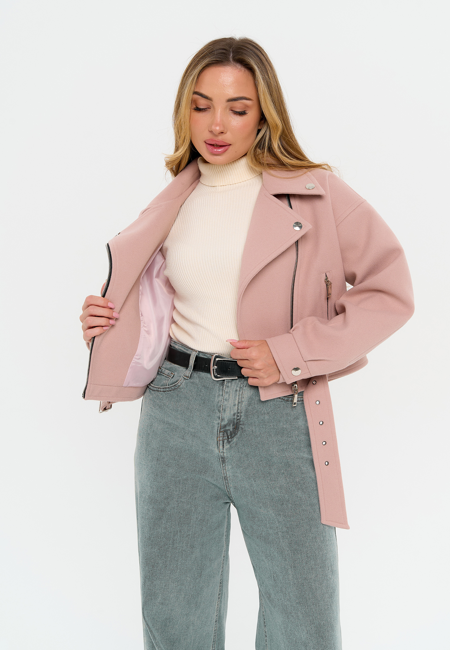 Куртка Stylish AMADEO AJ-8501-розовый - фото 14