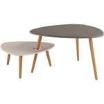 Изображение товара Стол журнальный КАЛИФОРНИЯ МЕБЕЛЬ Стилгрей Серый лен Бежевый лен