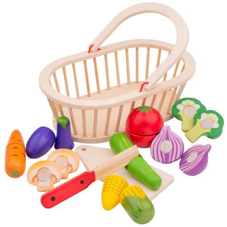 Игровой набор New Classic Toys продукты, тележки и корзинки